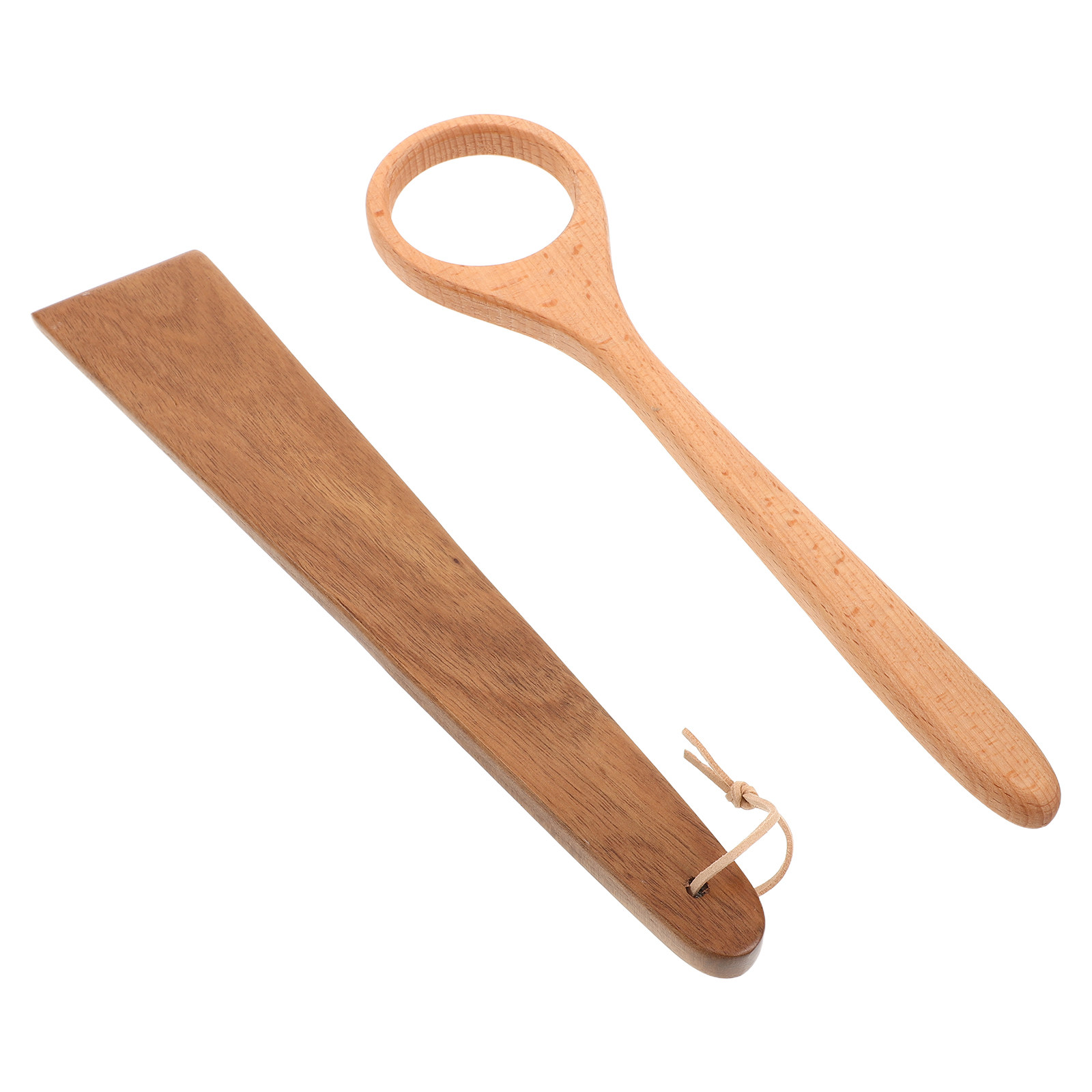 Dough Scraper Curved - 2Pcs Wooden Pizza Dough Scraper Curved