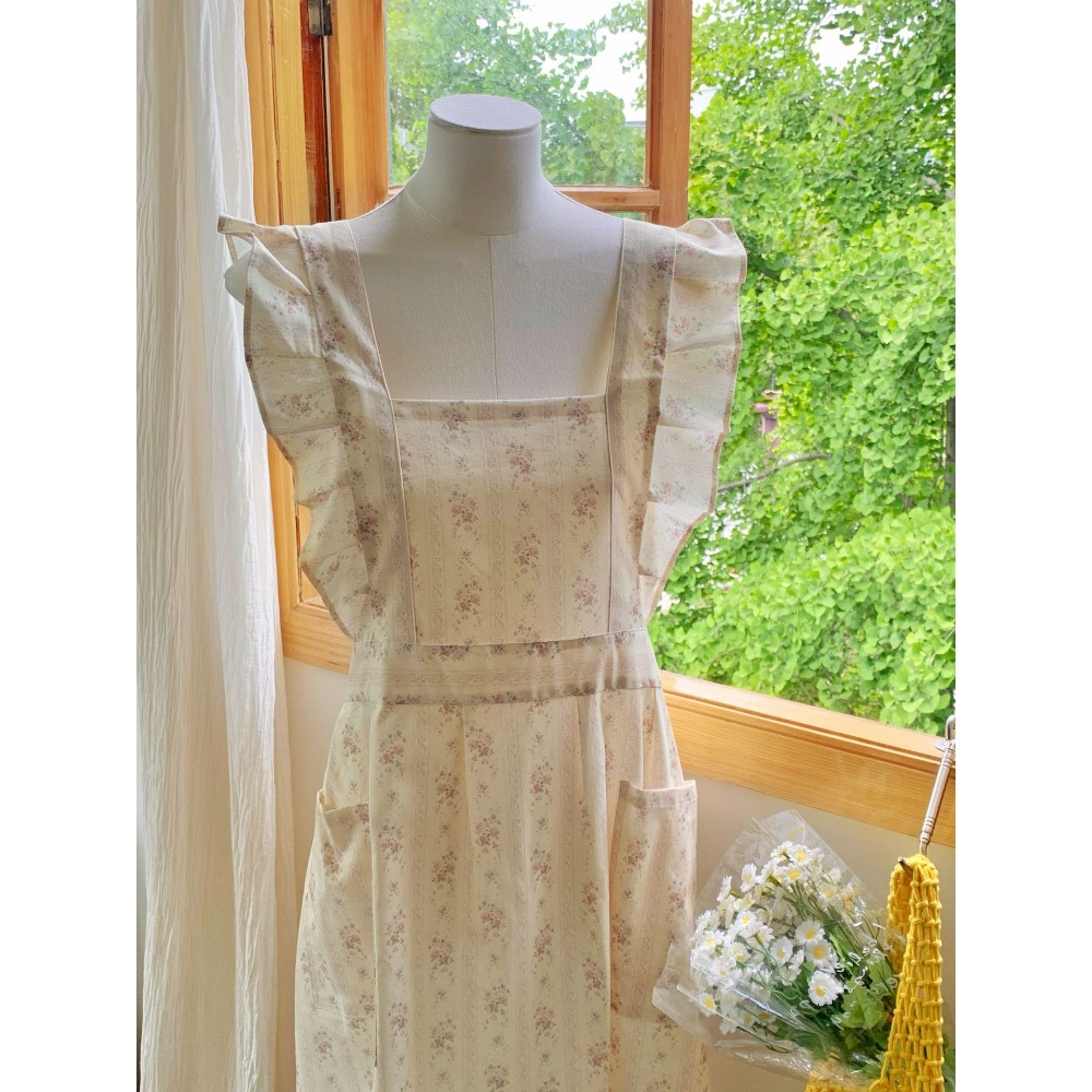 Sleeveless Floral Cotton Women - đánh giá và giá Kitchen Baking Drawing