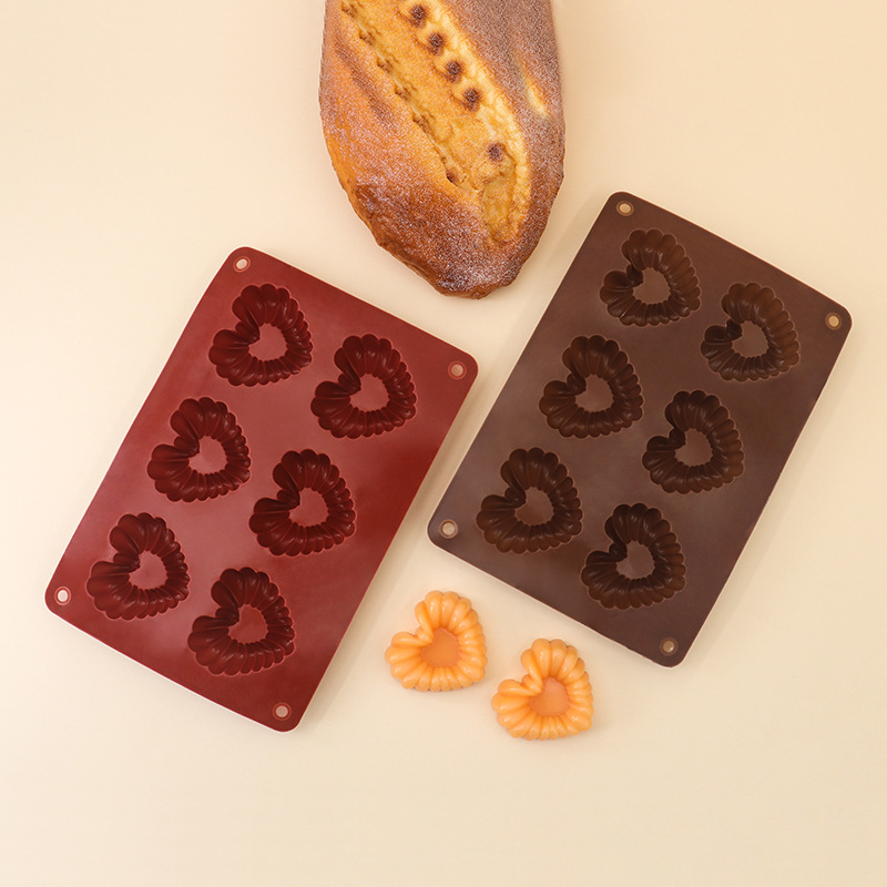 Heart-shaped Silicone Chocolat - đánh giá và giá Baking Kitchen Diy