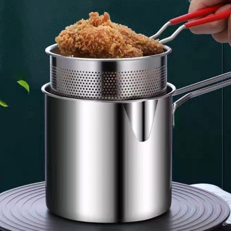 304 Stainless Steel Deep Fryer - đánh giá và giá Kitchen Baking Utensil