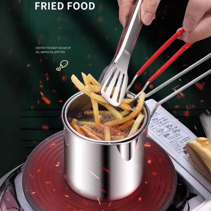 304 Stainless Steel Deep Fryer - đánh giá và giá Kitchen Baking Utensil