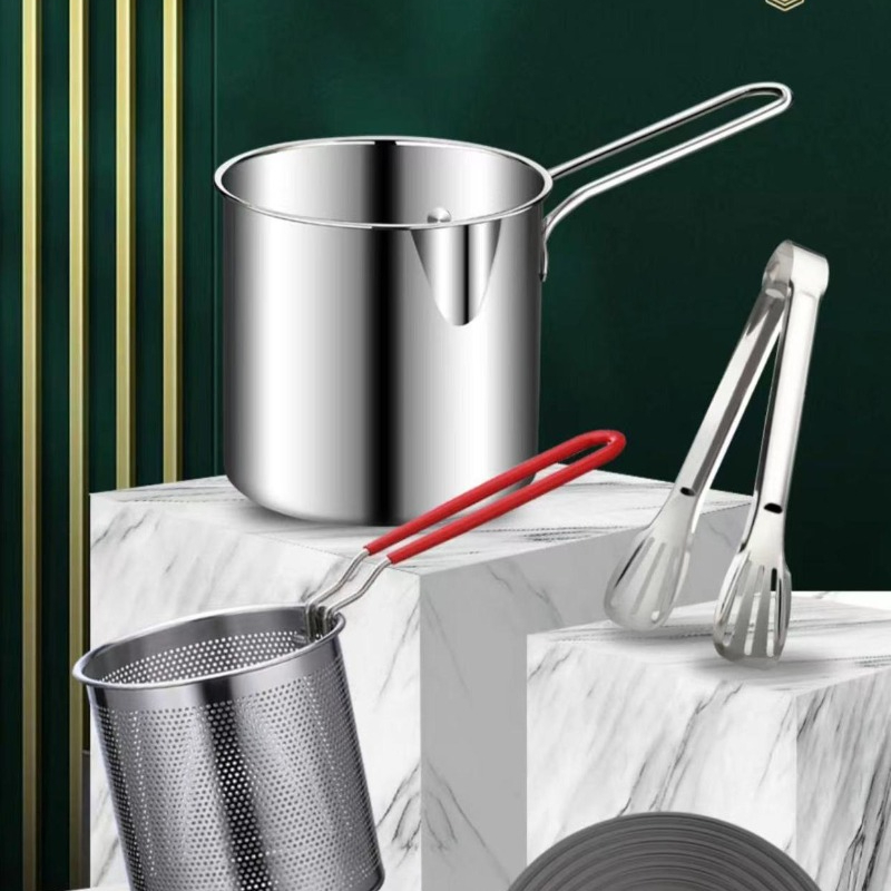304 Stainless Steel Deep Fryer - đánh giá và giá Kitchen Baking Utensil