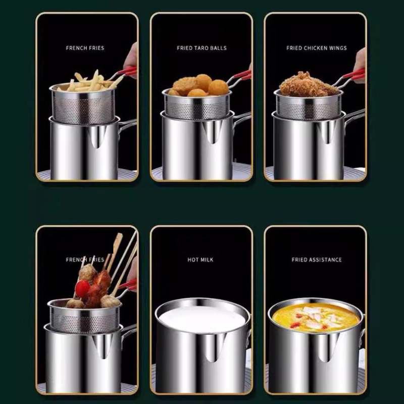 304 Stainless Steel Deep Fryer - đánh giá và giá Kitchen Baking Utensil