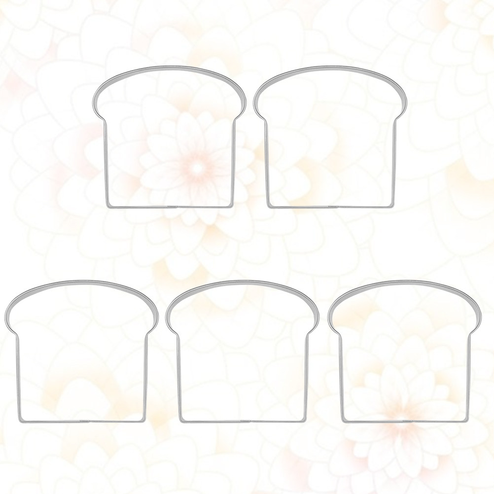 5Pcs Toast Shape Biscuit Mould - đánh giá và giá Baking Kitchen Diy