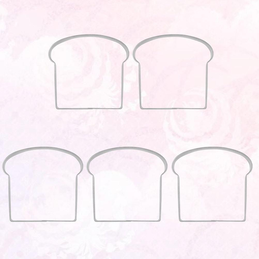5Pcs Toast Shape Biscuit Mould - đánh giá và giá Baking Kitchen Diy