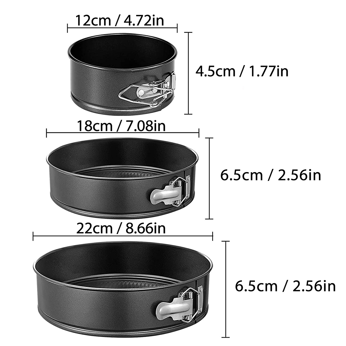 1PC, 3PCS Cake Pan Set, Round  - đánh giá và giá Kitchen Baking Pan