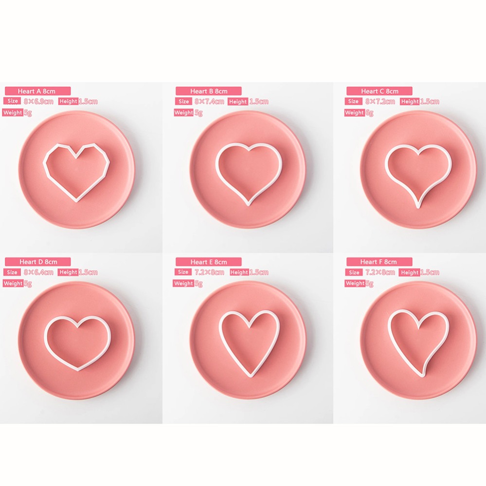 Heart Cookie Cutters Mold 3D C - đánh giá và giá Baking Kitchen Diy