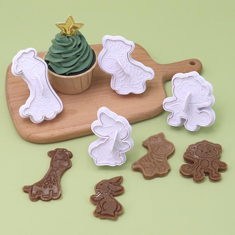 4Pcs Animal Cookie Cutter Set  - đánh giá và giá Kitchen Kids Baking Set