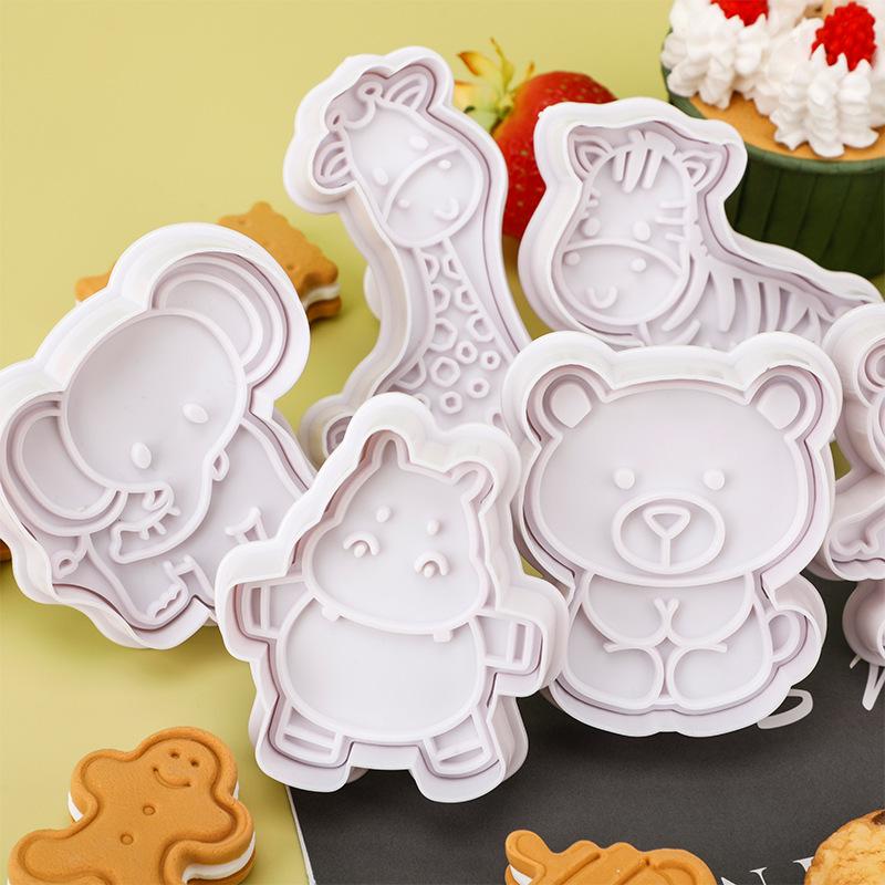 4Pcs Animal Cookie Cutter Set  - đánh giá và giá Kitchen Kids Baking Set