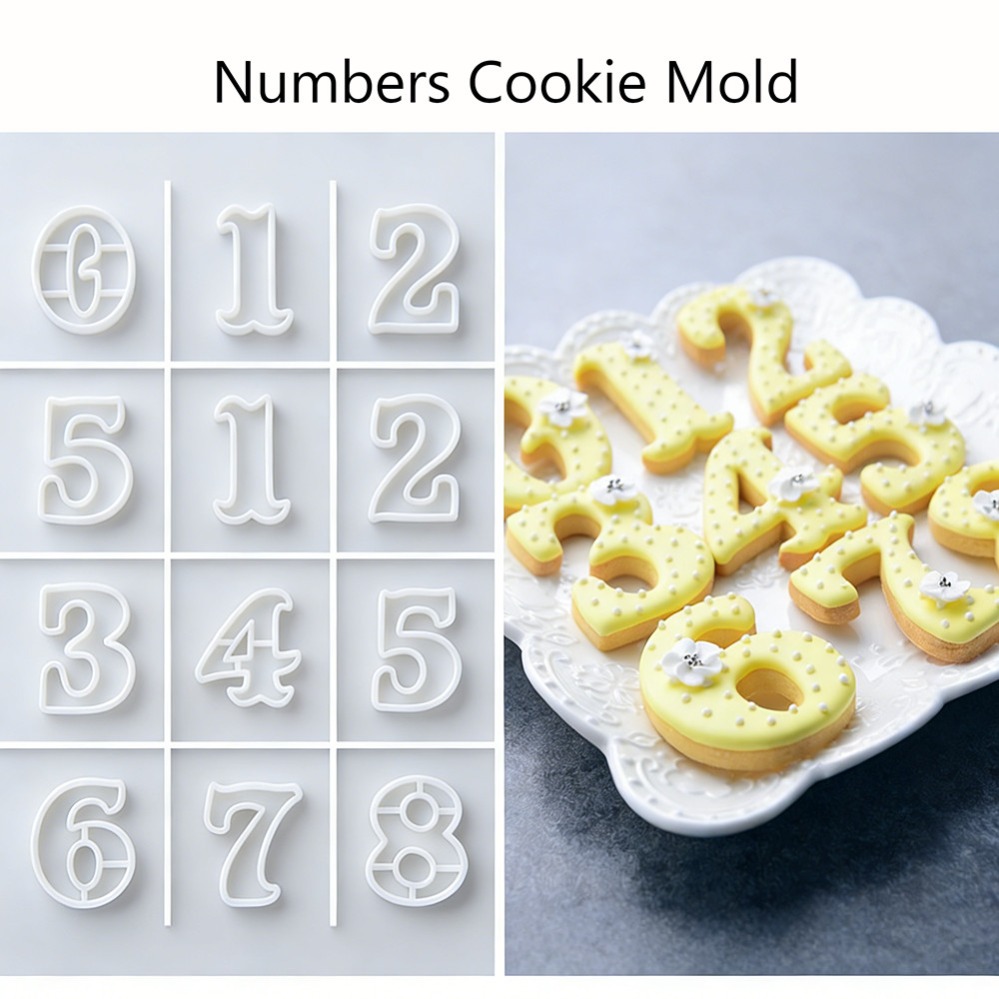 Numbers Cookie Cutters Biscuit - đánh giá và giá Baking Kitchen Diy