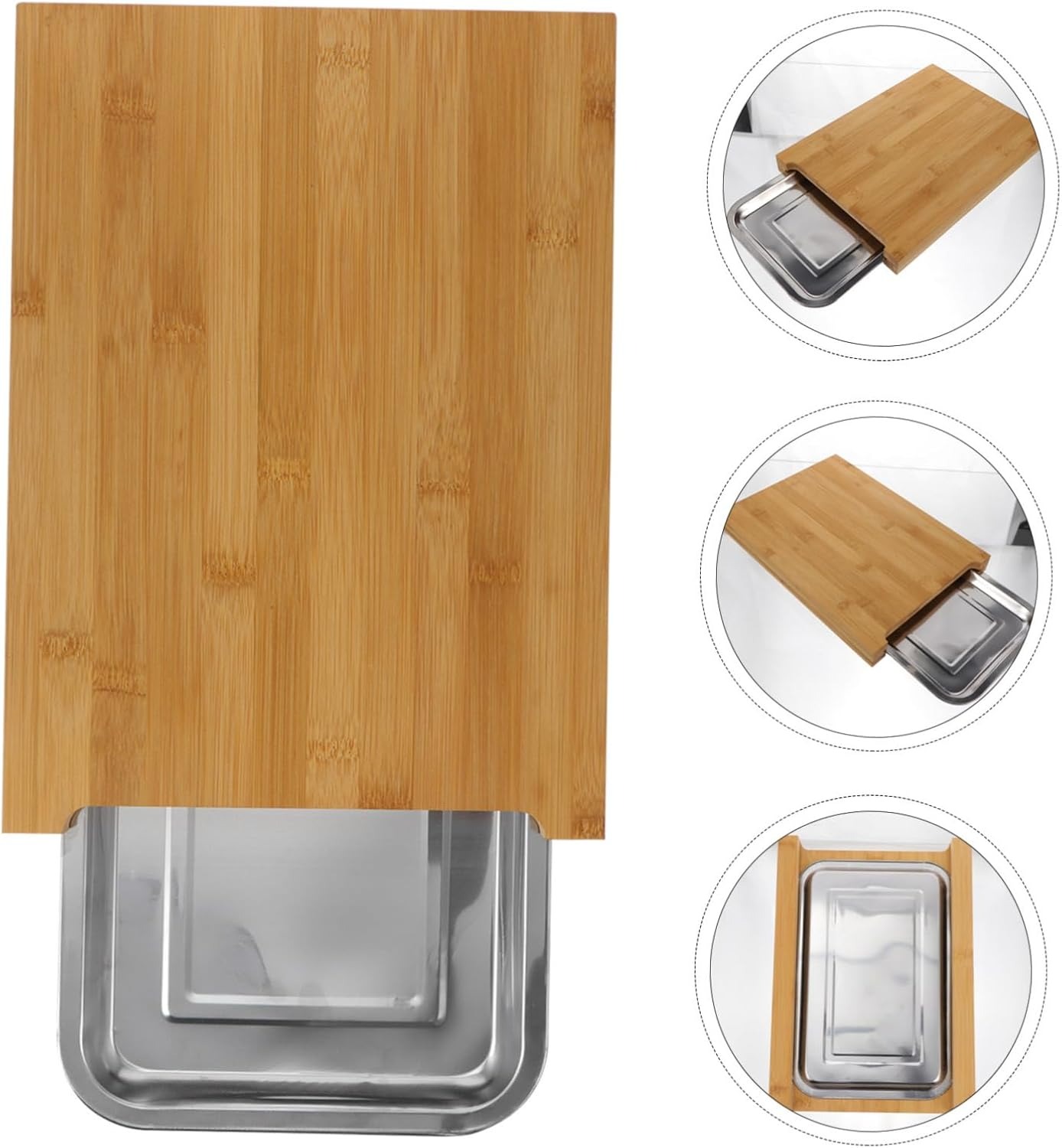Bamboo Cutting Board Household - đánh giá và giá Kitchen Baking Drawer