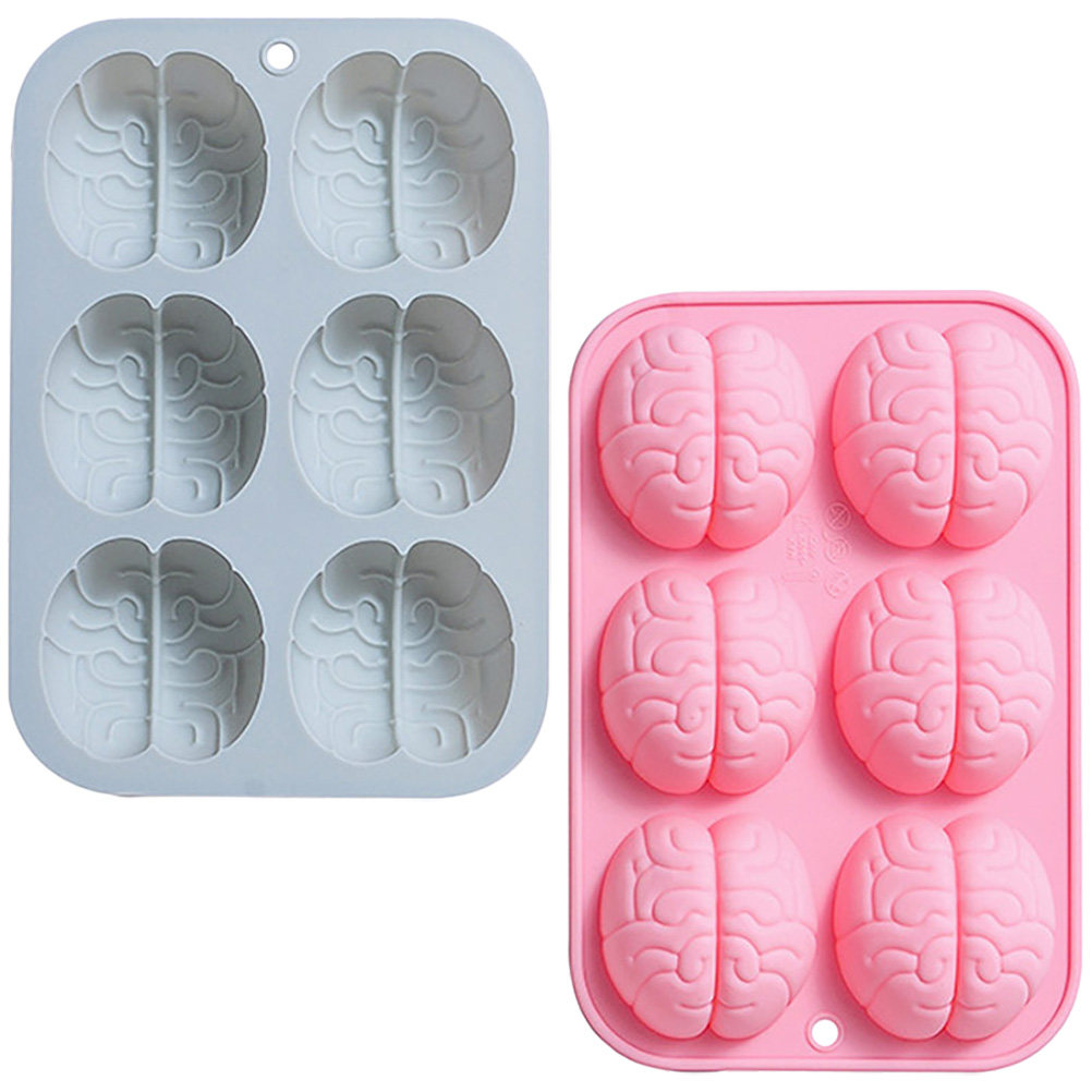 2Pcs Silicone Brain Mold Choco - đánh giá và giá Baking Kitchen Diy