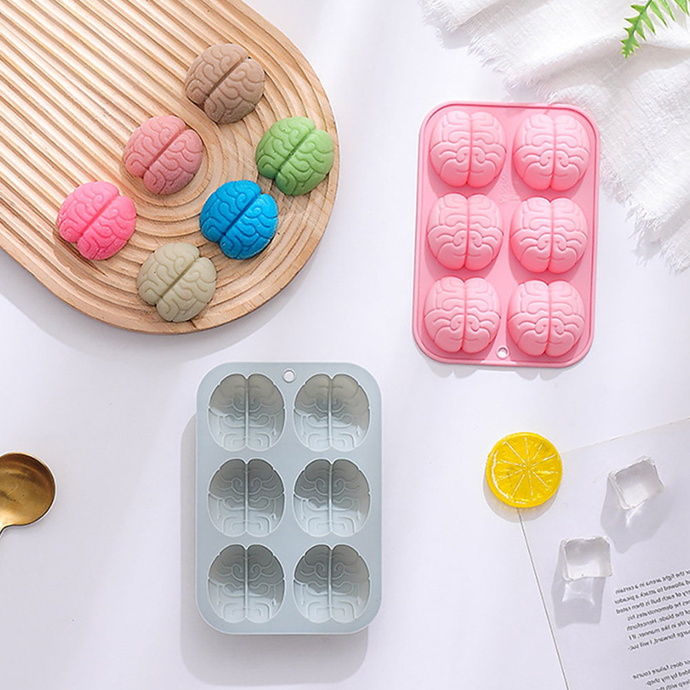 2Pcs Silicone Brain Mold Choco - đánh giá và giá Baking Kitchen Diy