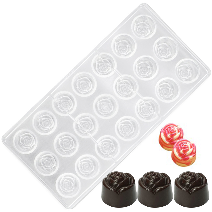 21-Hole Rose Style Transparent - đánh giá và giá Baking Kitchen Diy