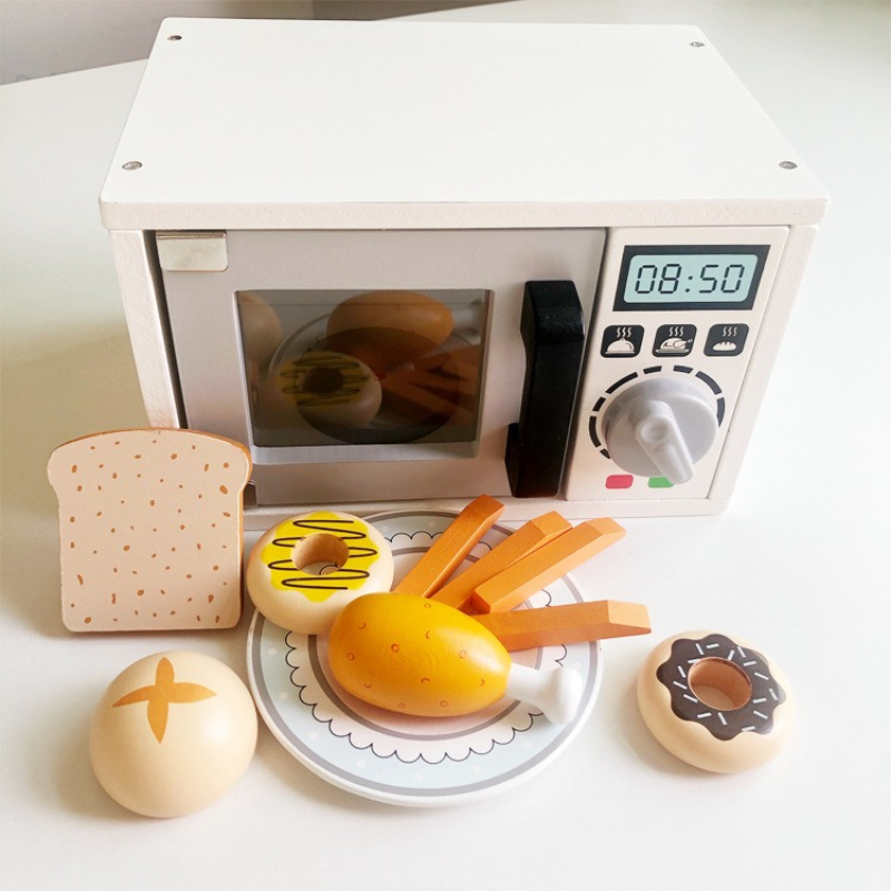 Wooden Childrens Microwave Ove - đánh giá và giá Kitchen Kids Baking Set