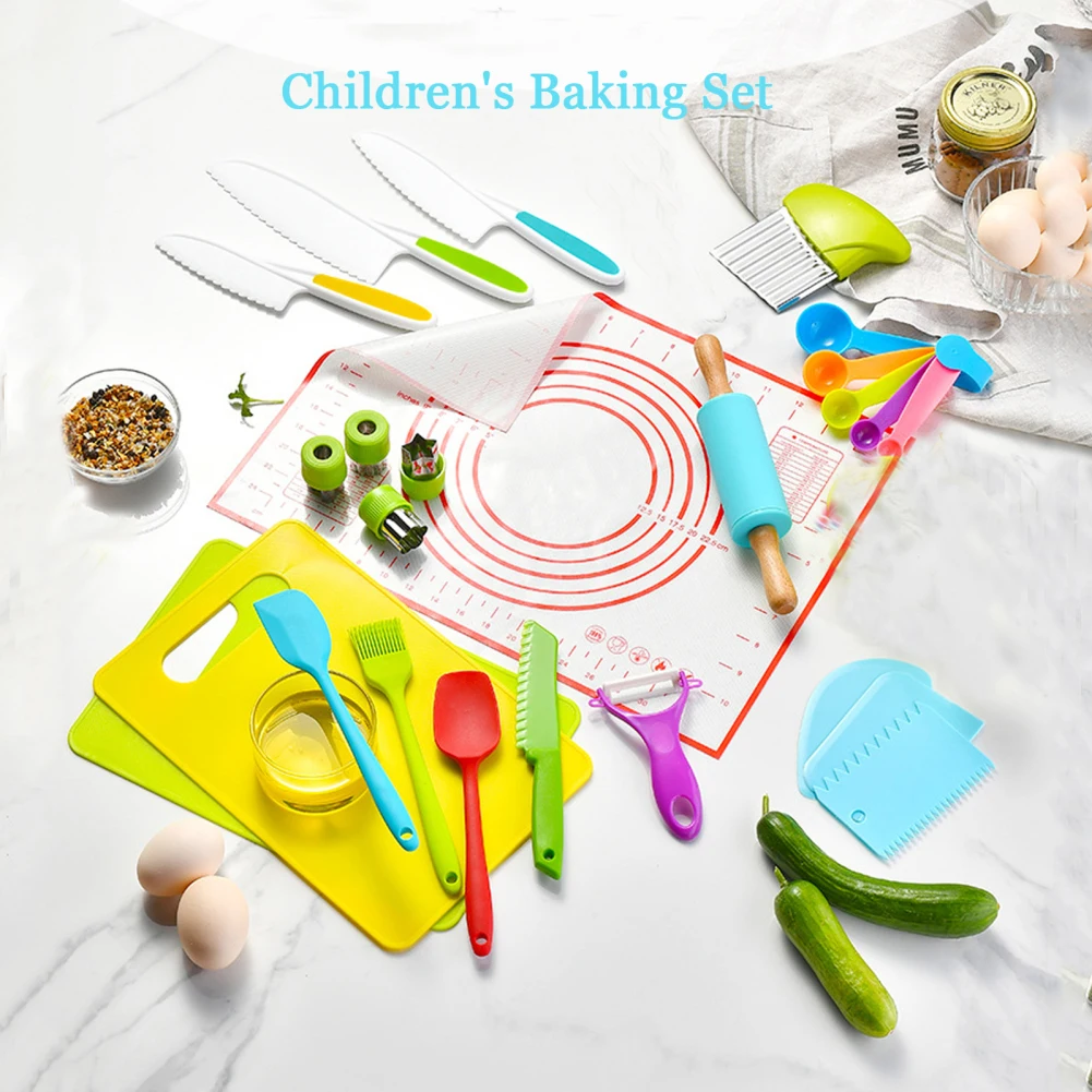 15 Pcs Kids Kitchen Tools Cutt - đánh giá và giá Kitchen Kids Baking Set