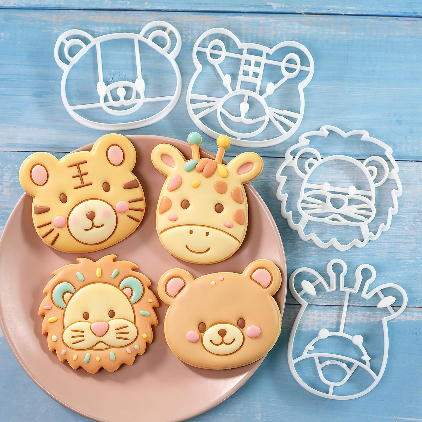 4 Pcs Animal Cookie Cutters Se - đánh giá và giá Kitchen Baking Utensil