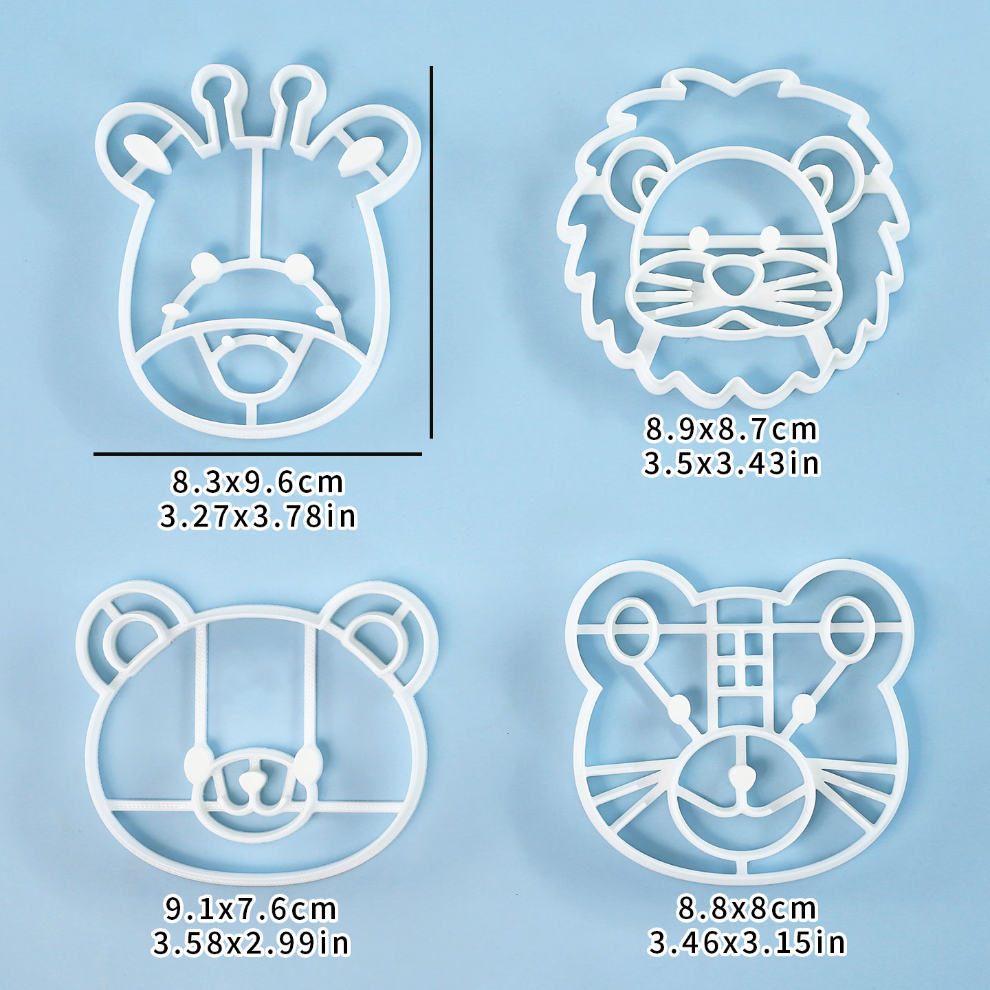4 Pcs Animal Cookie Cutters Se - đánh giá và giá Kitchen Baking Utensil