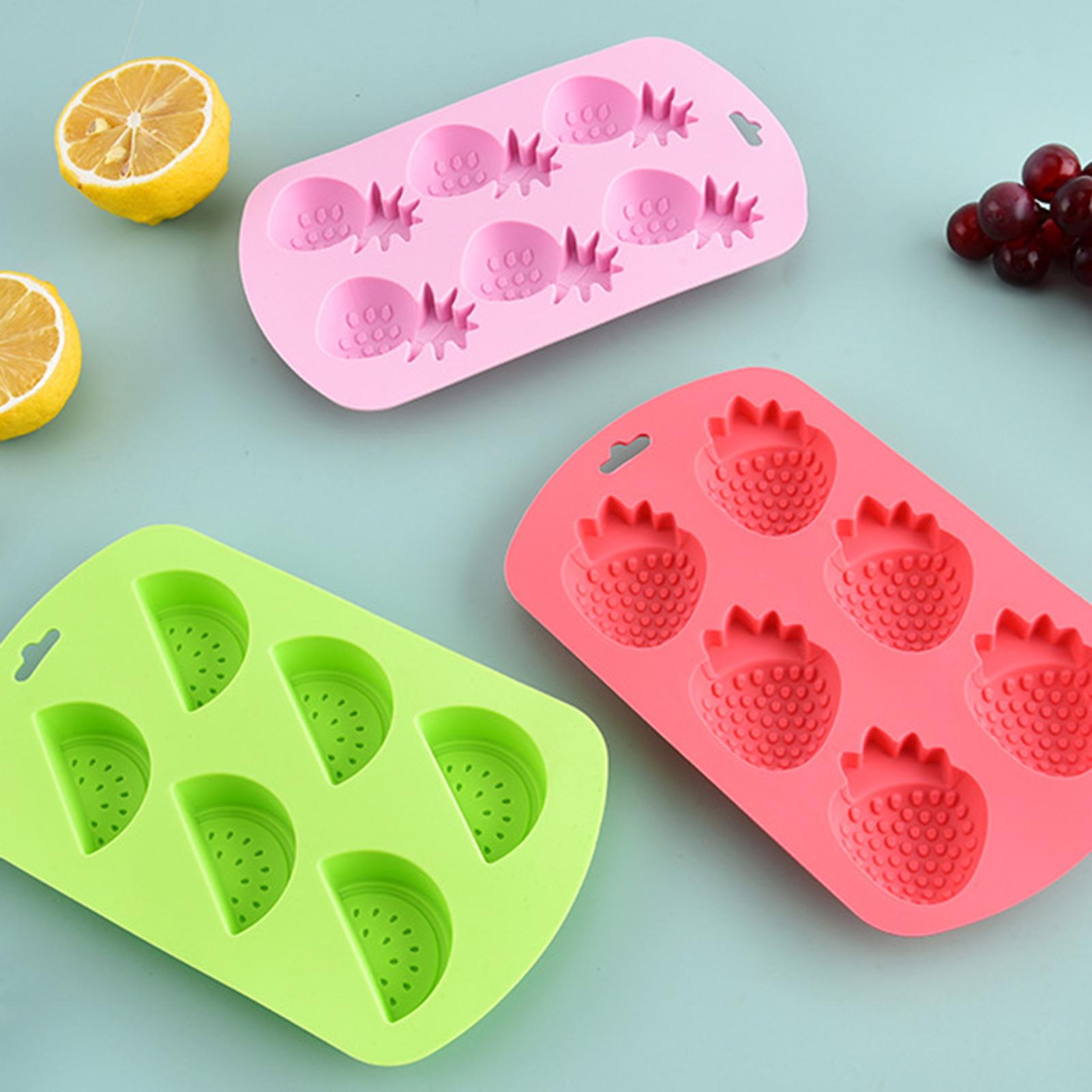 6 Cavity Fruit Shaped Silicone - đánh giá và giá Baking Kitchen Diy