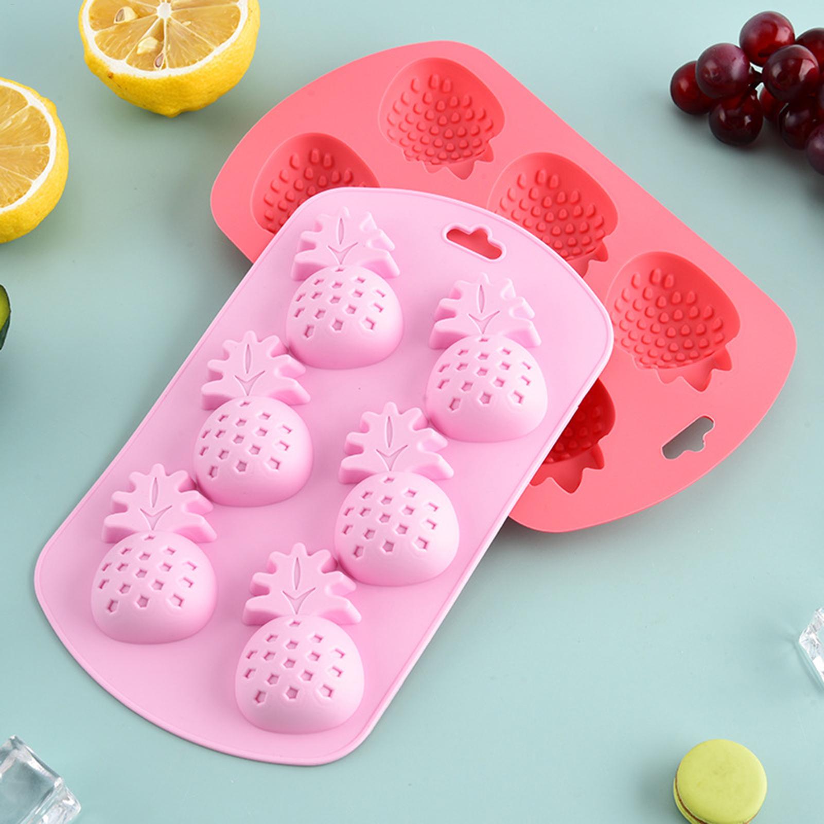 6 Cavity Fruit Shaped Silicone - đánh giá và giá Baking Kitchen Diy