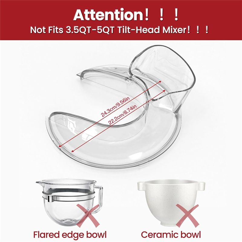 AEE4-For Kitchenaid 6-7 Quart  - đánh giá và giá Stand Mixer Bowl
