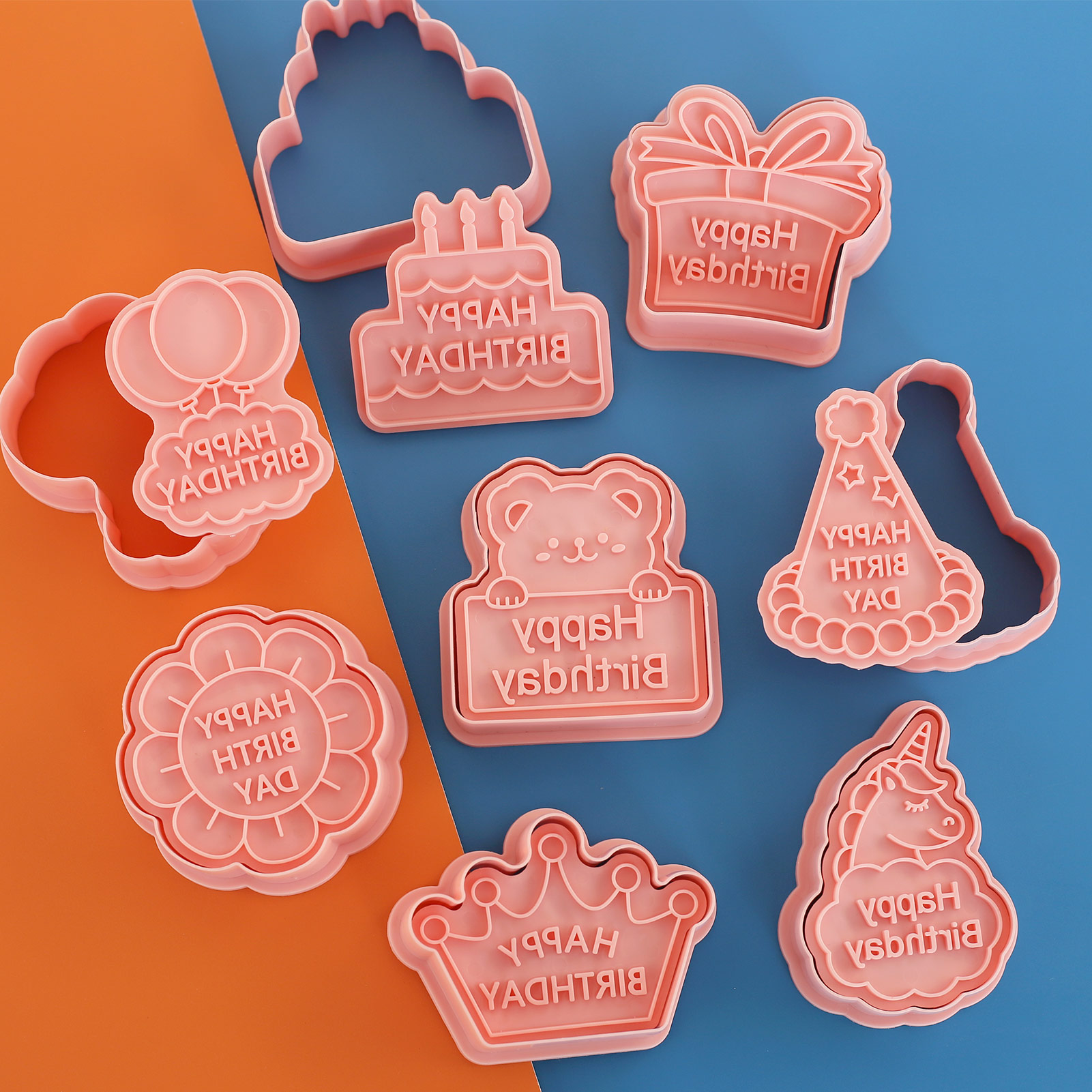 8pcs Happy Birthday Cookie Cut - đánh giá và giá Baking Kitchen Diy