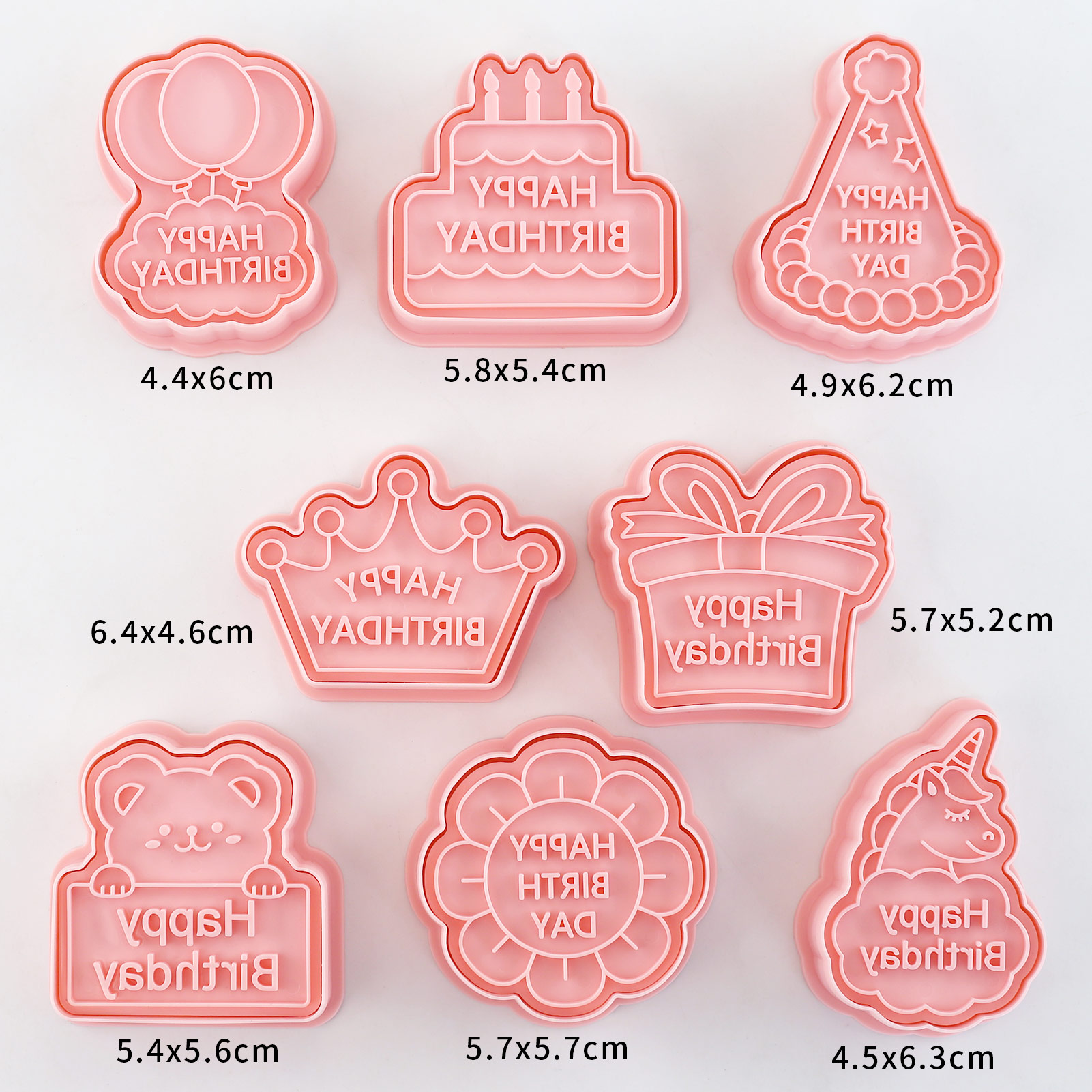 8pcs Happy Birthday Cookie Cut - đánh giá và giá Baking Kitchen Diy