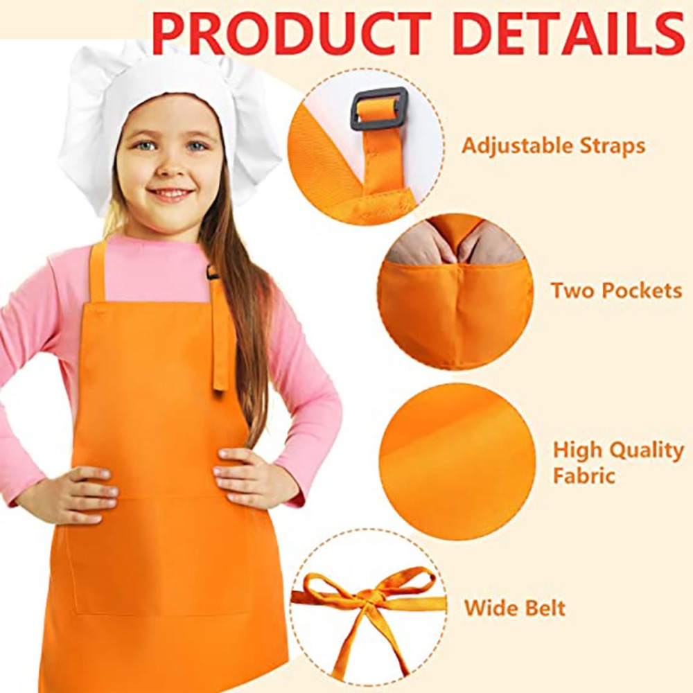 Children Chef Apron Front Pock - đánh giá và giá Kitchen Kids Baking Set